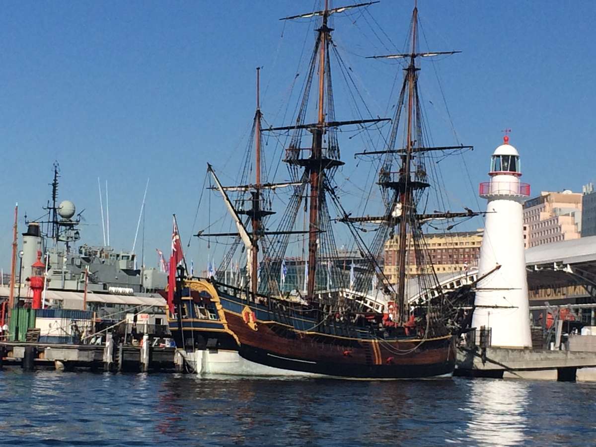 HMB Endeavour sitting with pride