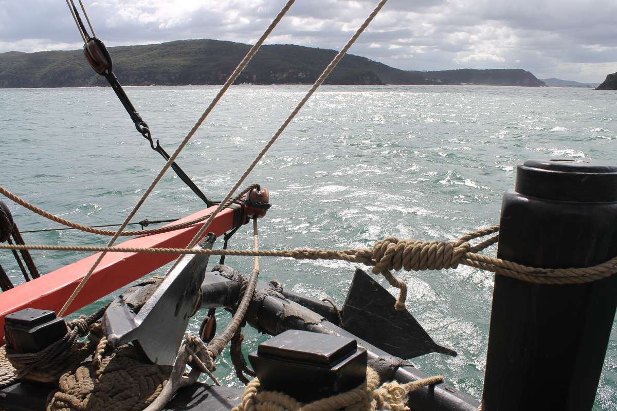 The flukes of HMB Endeavour