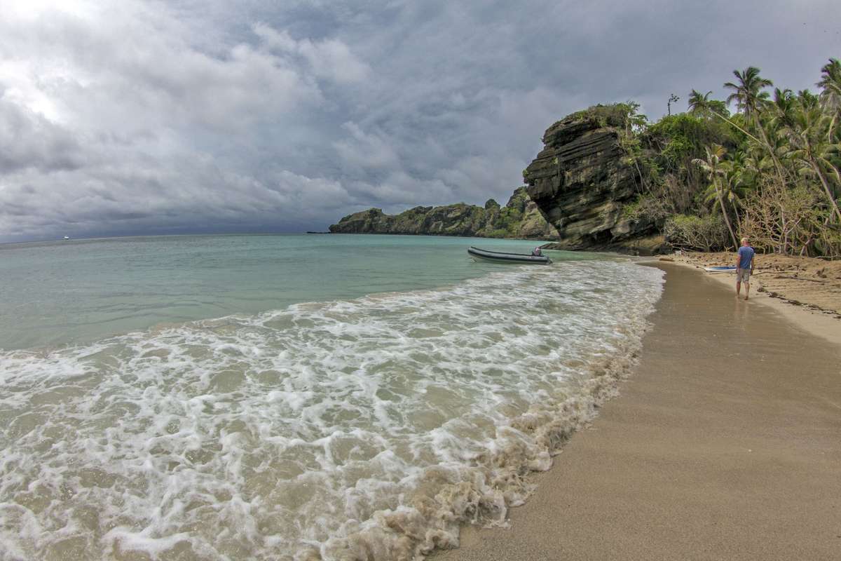 The beach at Waier Island