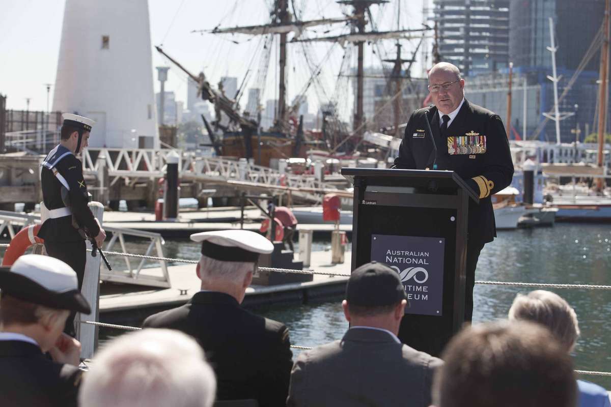 Rear Admiral Mayer RAN Commander Australian Fleet.