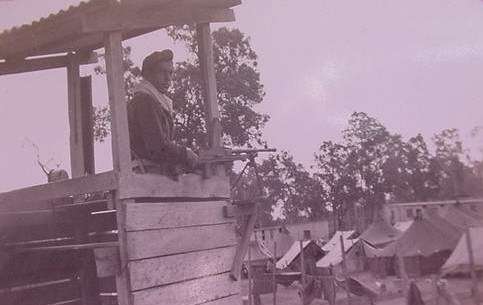 A watchtower at Camp Victory. Photograph courtesy Anthony Liem