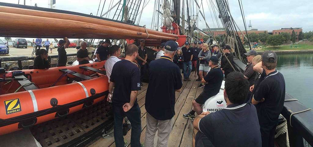 Welcoming the new crew