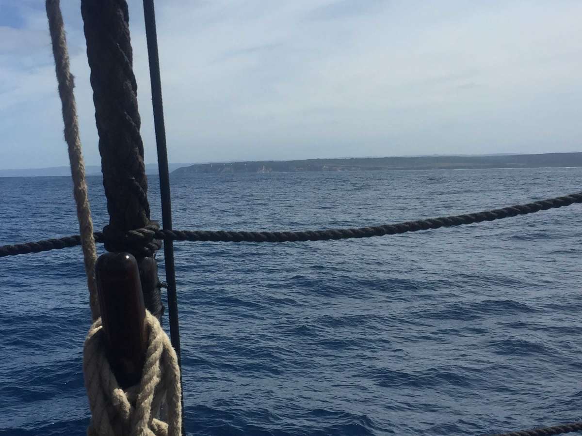 HMB Endeavour on the way to Cape Otway