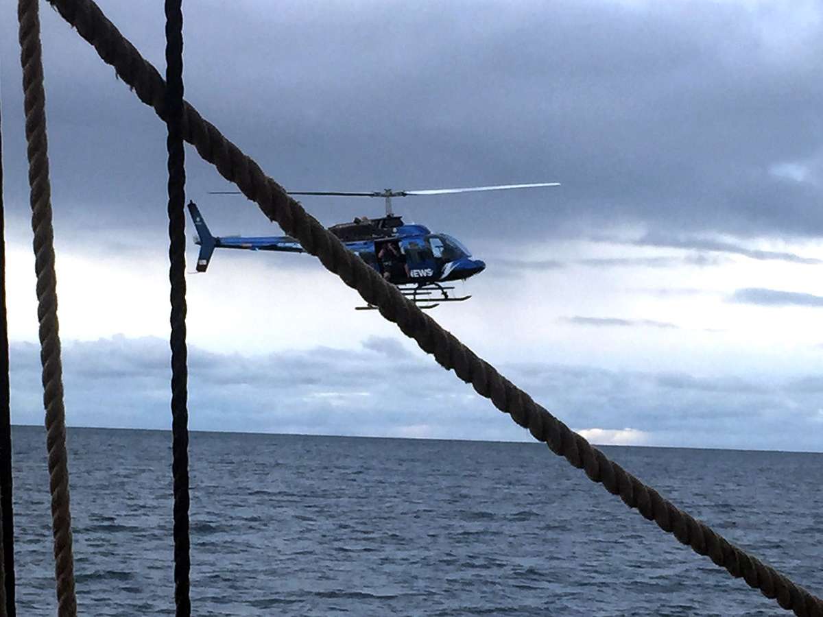 Channel 9 helicopter.