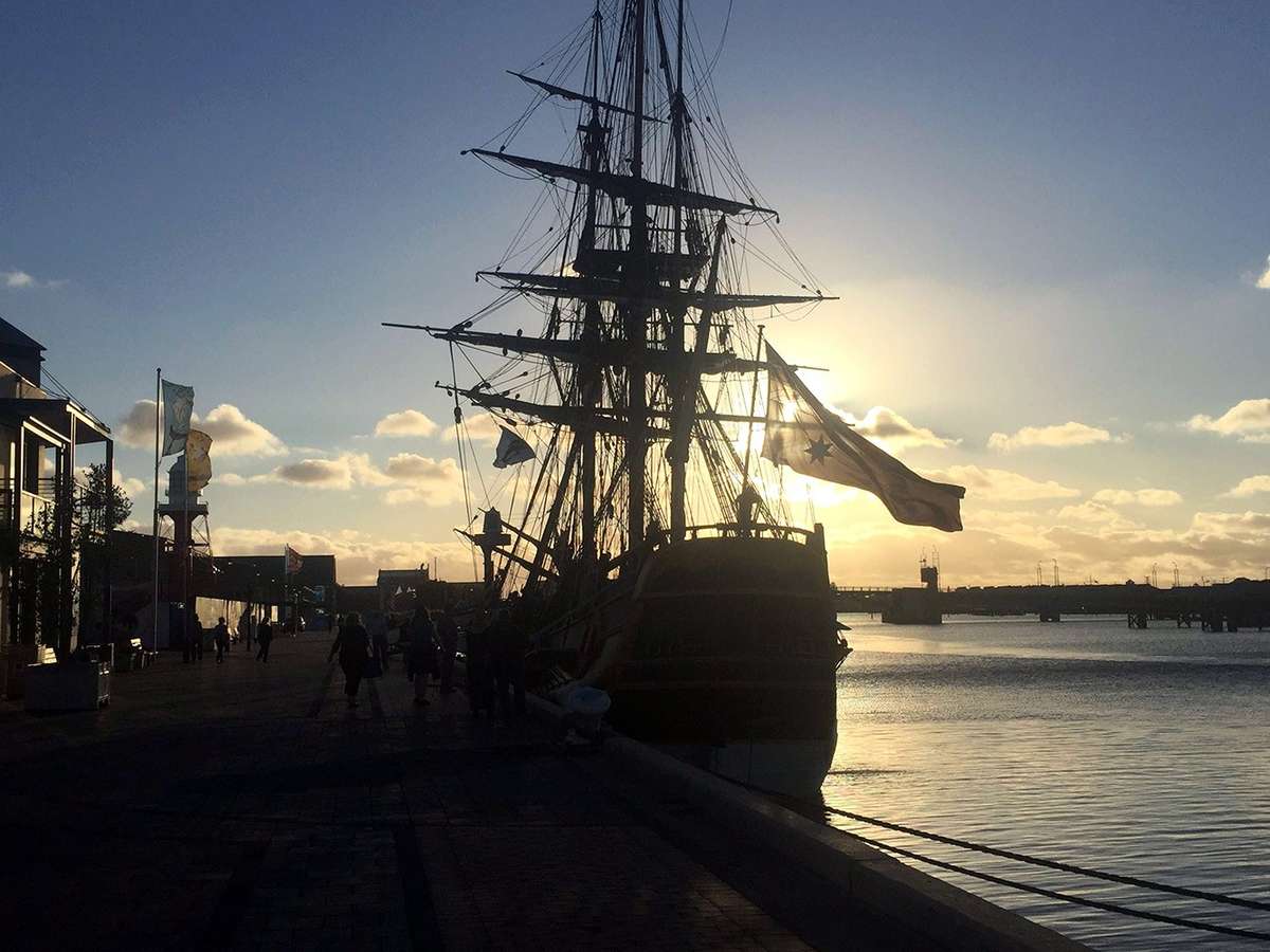 Snugged down at Port Adelaide.