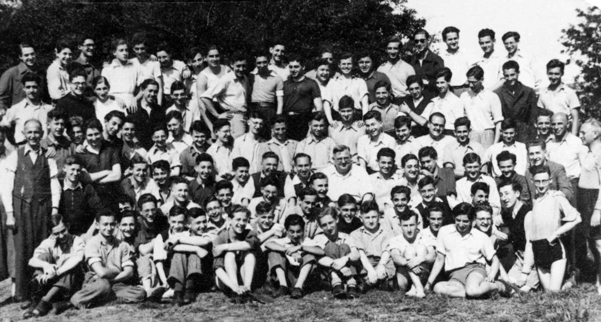 The boys of the ORT school in Berlin immediately prior to their escape to England. Of the 200 boys enrolled, only 100 made it out of Germany the day before the borders were closed. They were sent to Australia where many of them made it into the 8th AET. ANMM Collection ANMS0219[005].