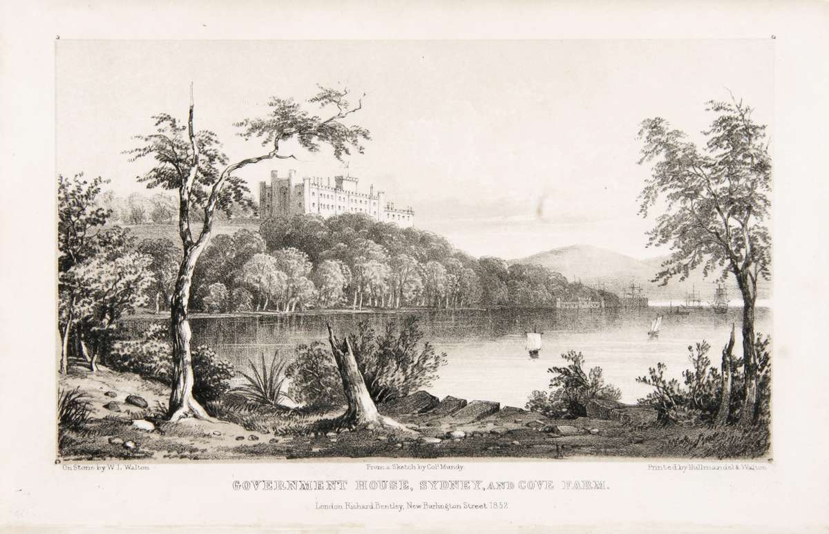 This lithographed is based on the drawings by Louisa Mundy, the wife of Colonel Godfrey Mundy. It was published in Colonel Mundy