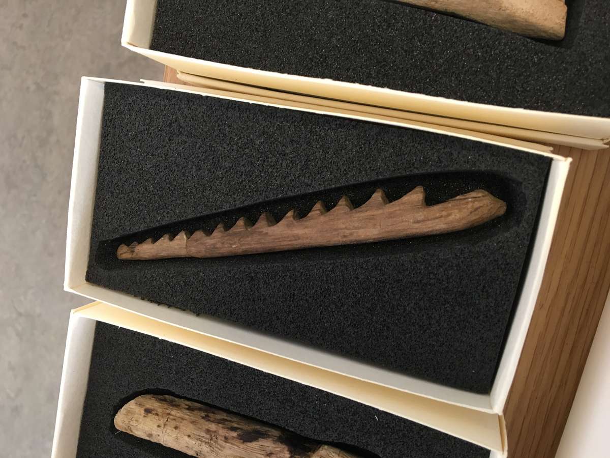 This small wooden object has been suggested as being a shipwright