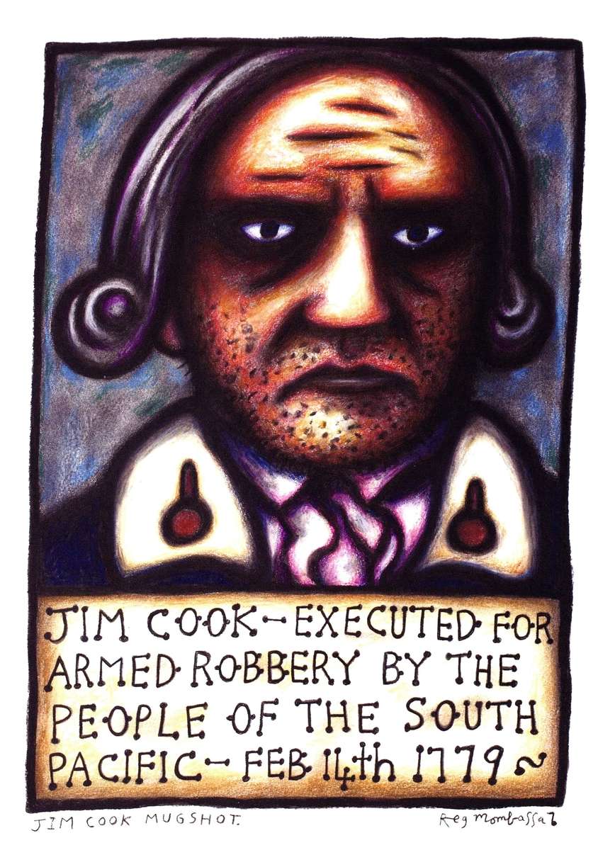 Reg Mombassa presents "Jim Cook" in the style of a