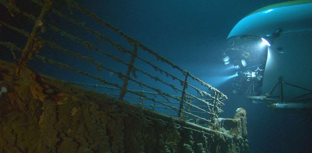 Inspired by Ron Ballard’s discovery of the wreck of the RMS <em>Titanic</em> in 1985, Cameron began work on a project which allowed him to pursue his interest in maritime archaeology and create what would eventually be one of the top-grossing films of all time, <em>Titanic</em>. Image: supplied Avatar Alliance Foundation. 