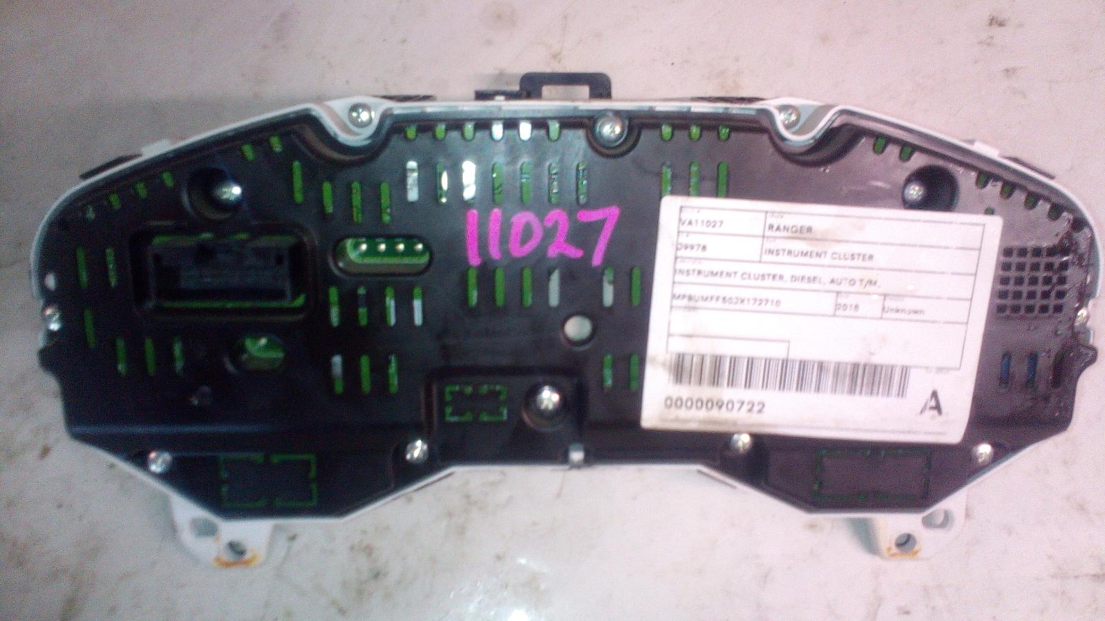 Instrument Cluster Ranger Ford 2018