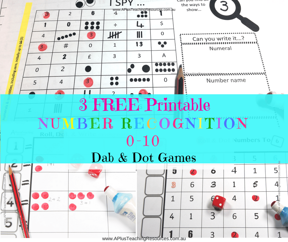Number Recognition Free Game A Plus Teaching Resources