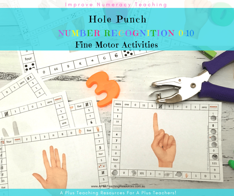 Brilliant Numbers 010 Hole Punch Activities For Kids!
