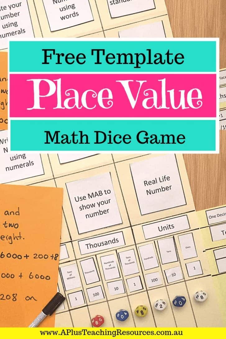 The Best Place Value Folder Game Printable For FREE 