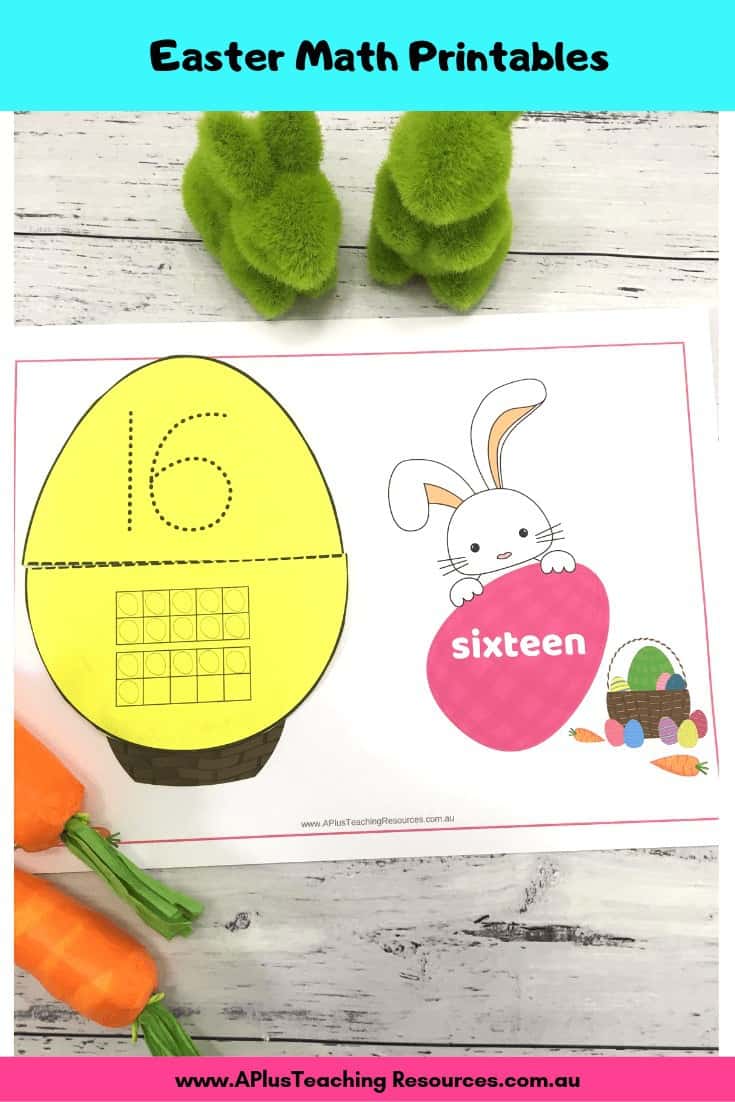 Easter Counting Playdough Mats & Math Printables Images