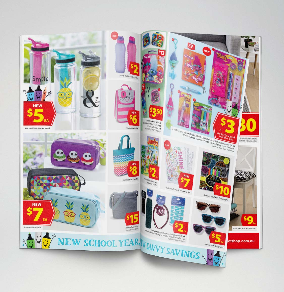 The Reject Shop catalogue showing savvy savings
