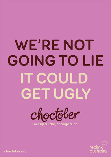 Choctober Poster | We're not going to lie. It could get ugly.