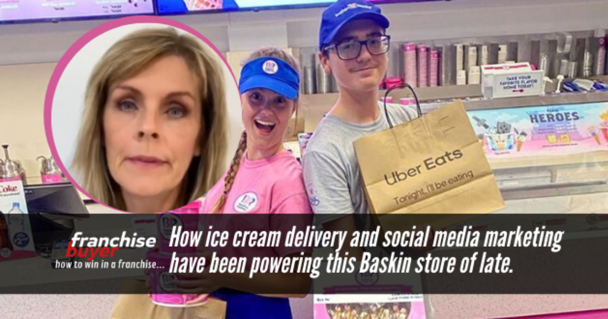 Ice cream delivery and social marketing have been powering this Baskin