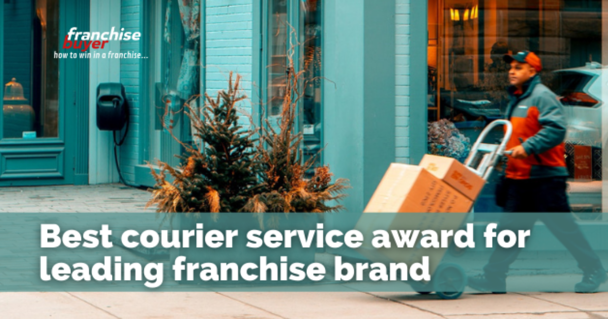 Best courier service award for leading franchise brand