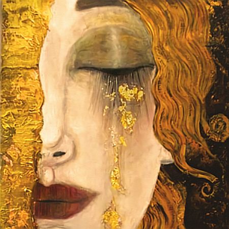 Painting | Freya's Tears Inspired by Klimt | 8-12 years