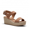 BREEZY WEDGES IN ALMOND