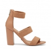 MAARLA HEELS IN ALMOND
