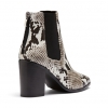 KENNA BOOTS IN BLACK/WHITE SNAKE