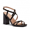 ZAFIRA HEELS IN BLACK CROC