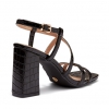 ZAFIRA HEELS IN BLACK CROC