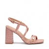 ZAFIRA HEELS IN PEACH CROC