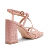 ZAFIRA HEELS IN PEACH CROC