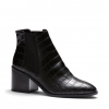 CINDI BOOTS IN BLACK CROC