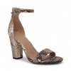 LORA  SANDALS IN NATURAL SNAKE