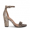 LORA  SANDALS IN NATURAL SNAKE