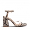 ZANDER HEELS IN NATURAL SNAKE