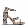 ORIANA HEELS IN NATURAL SNAKE
