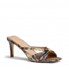 ZYRA HEELS IN SNAKE MULTI