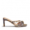 ZYRA HEELS IN SNAKE MULTI