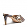 ZYRA HEELS IN SNAKE MULTI