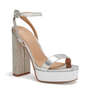 silver block heels australia