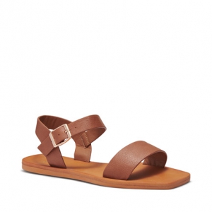 ladies flat slip on sandals