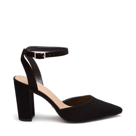 black court shoes 3 inch heel