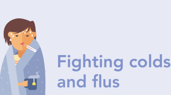 Sick Person Fighting Colds And Flus