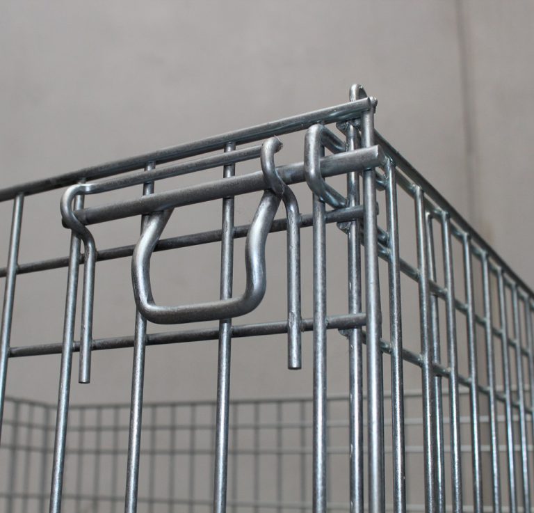 Galvanised Steel Mesh Cage Storage Cage Global Industrial