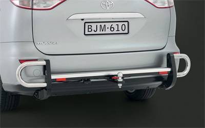 Tow Bar with Rear Step and Side Protector, Tow Ball and Trailer Wiring Harness