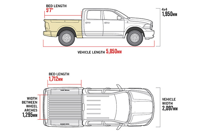 1500 Warlock 5'7" Tub diagram