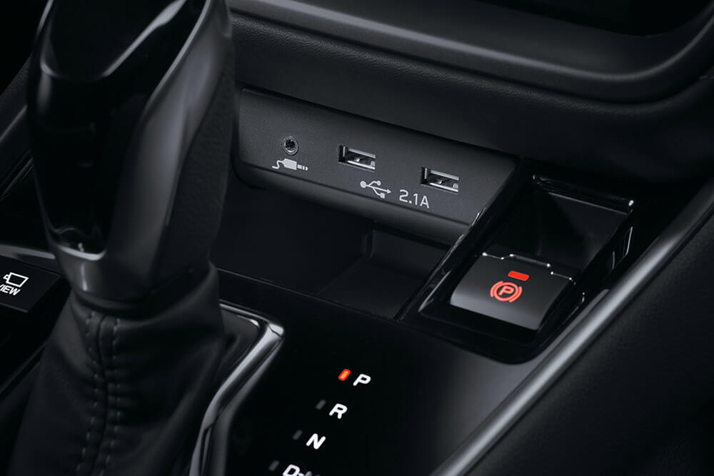 Front and rear USB ports