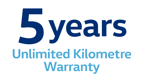 5 Years Unlimited Kilometre Warranty