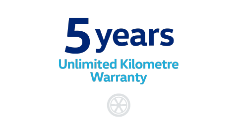 5 Years Unlimited Kilometre Warranty