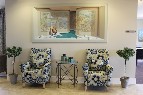 Lounge Aged Care Accent Chairs at Reception area